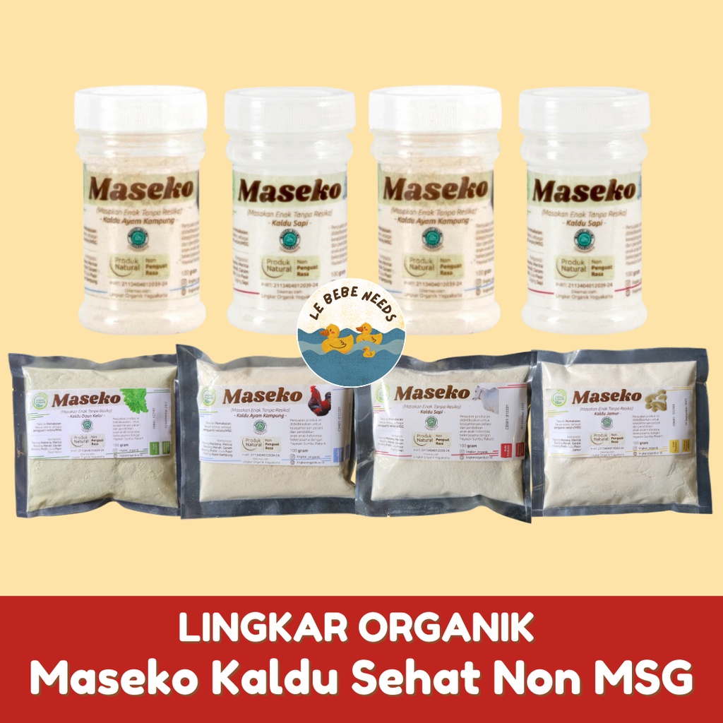 Jual Maseko Kaldu Organik Botol Ayam Sapi Kelor 100gr Jamur 80gr