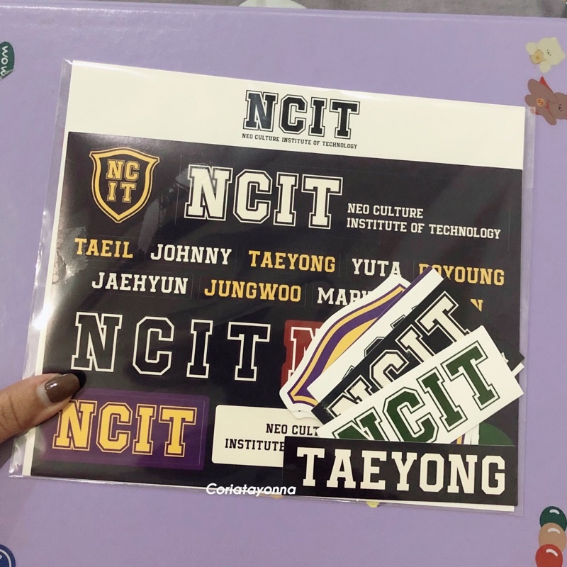 [Booked] NCT127 Taeyong Removable Laptop Deco Sticker MD NCIT - Without PC