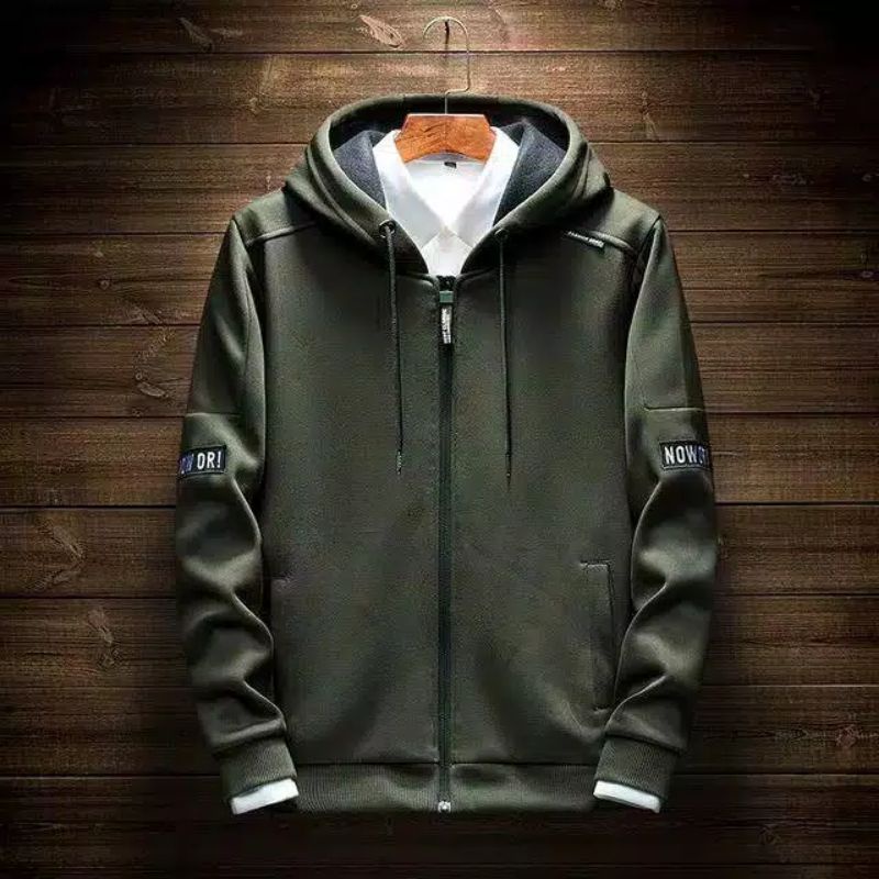JAcKET SWEATER NOW ORI ZIPPER, JAcKET SWITER PRIA