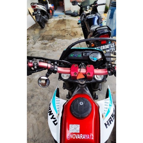 Kaca Spion Supermoto KLX CRF X-RIDE sepeda motor beatstreet WR jalu cembung bulat lebar spion fatbar spion tambahan Original-Sebelah 5cm