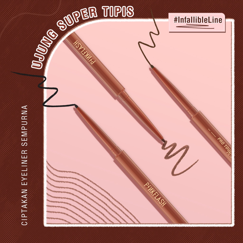 PINKFLASH InfallibleLine Hyperfine Smooth Gel Eyeliner High Pigmented Waterproof Long Lasting