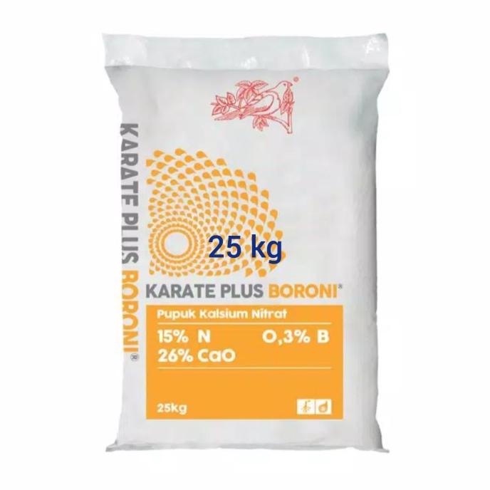 pupuk Meroke Karate plus Boroni 25 kg, pupuk Boron kalsium nitrat