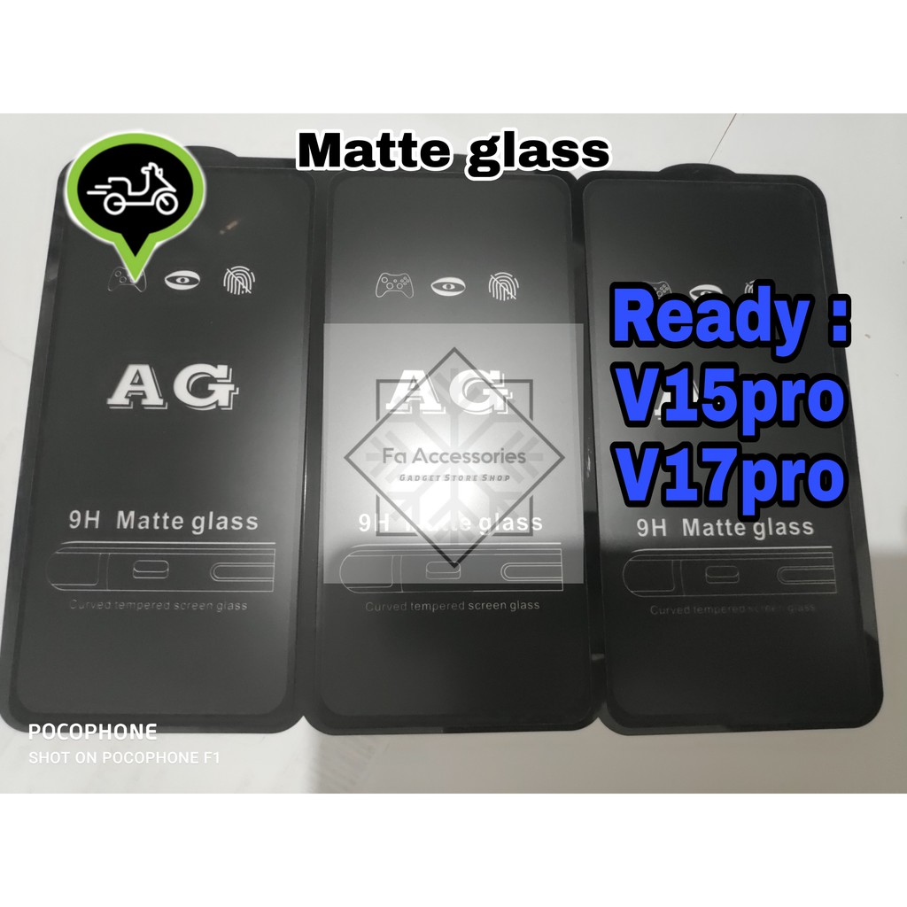 FA tempered glass matte vivo v7 v7plus v15 v17 V15pro V17pro v25 v25e v25pro t1 t1pro 5g pro anti glear plus