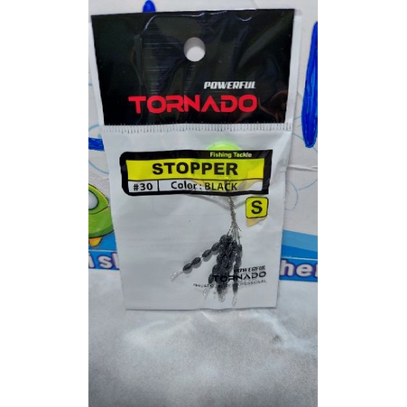 Stoper Tornado Hitam isi 30 butir