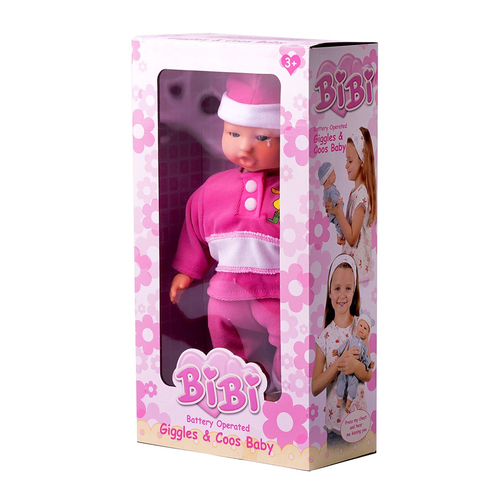 Boneka Bayi Bibi Giggles Interaktif Ekspresif Bisa Bersuara