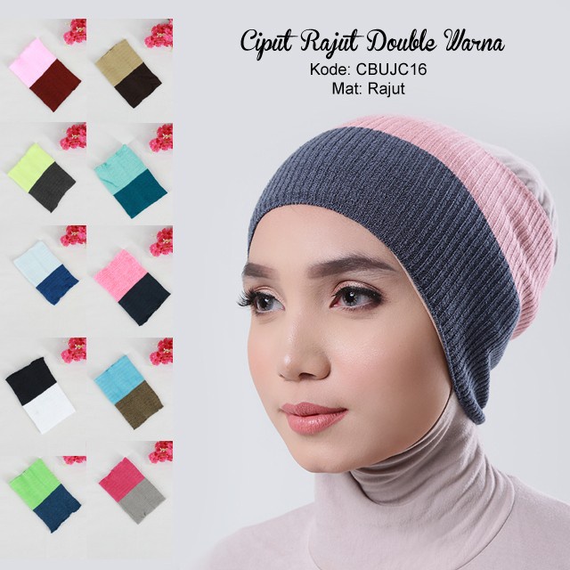 [12.12] RX Fashion Ciput Rajut 4 warna / 2 warna / 1 warna  / Ciput Ineer Tali Arab (RANDOM) -N2