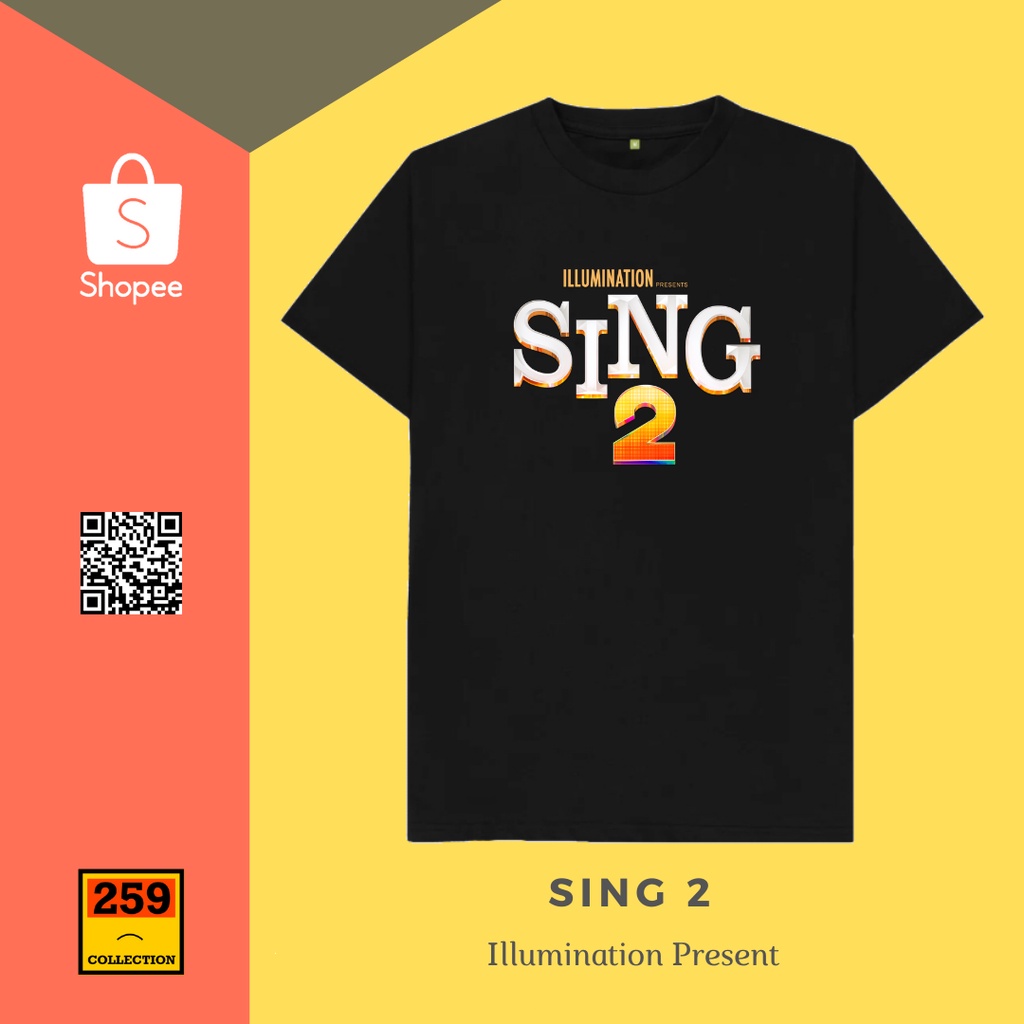 Kaos Distro Unisex Sablon SING 2 Murah & Berkualitas