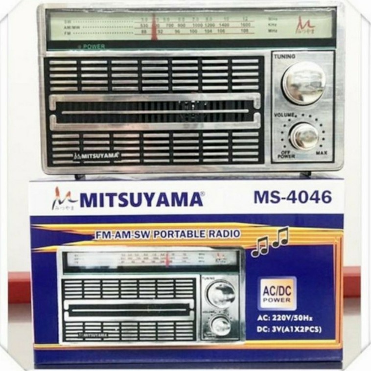 COD Radio Mitsuyama MS - 4046 FM-AM-SW PORTABLE RADIO AC/DC //RADIO JADUL