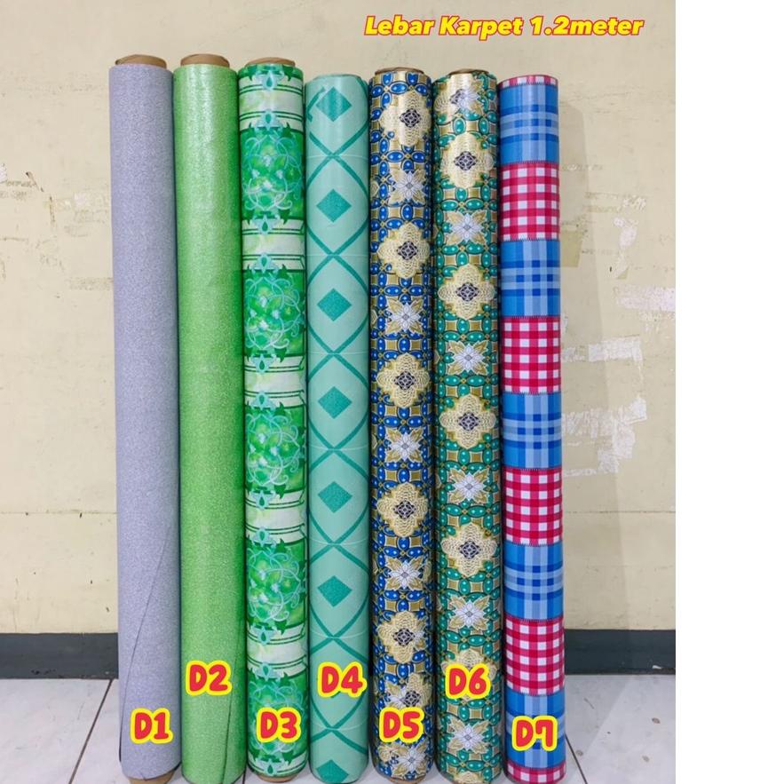 Terjangkau Karpet Vinyl Karpet Lantai Meja ROLL, 15Meter x 1,2Meter. ,.