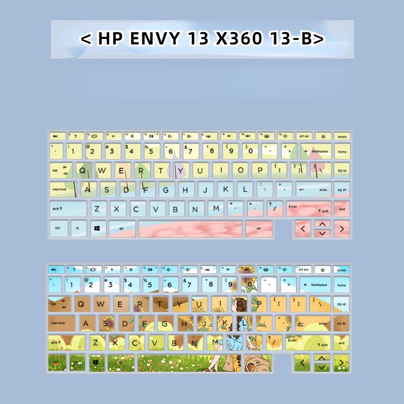 Film Pelindung Keyboard Laptop Bahan Silikon Motif Kartun Untuk HP ENVY 13 13-ay 13-ba 13-bd ENVY X360 Specter X360 13 Inch