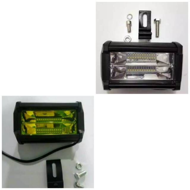 Lampu Tembak Sorot LED Bar cree CWL 24 mata Motor Mobil 72