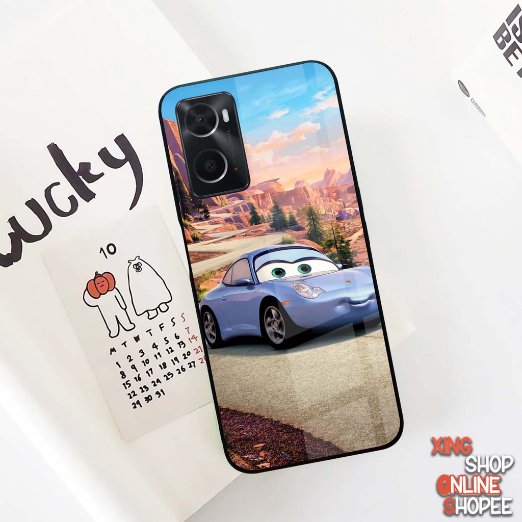 Case Kilau Oppo A76 A96 | Casing Hp Glossy | Motif Car'S