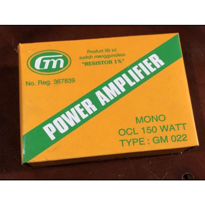 Kit GM 022 Power Amplifier OCL 150 Watt Mono