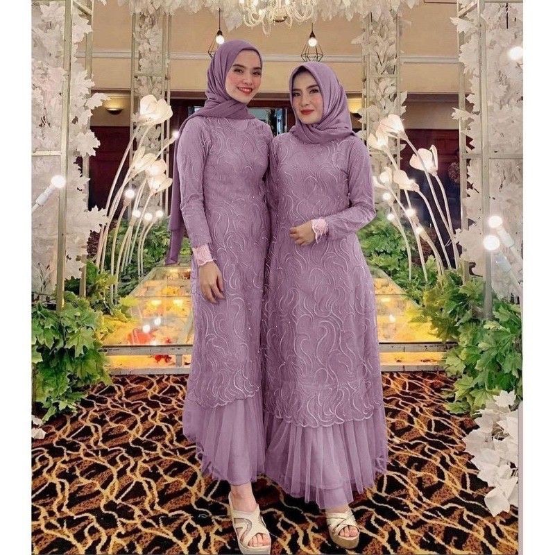 (MODEL BARU) GAMIS ALDINE / BAHAN TILE RUBY MUTIARA