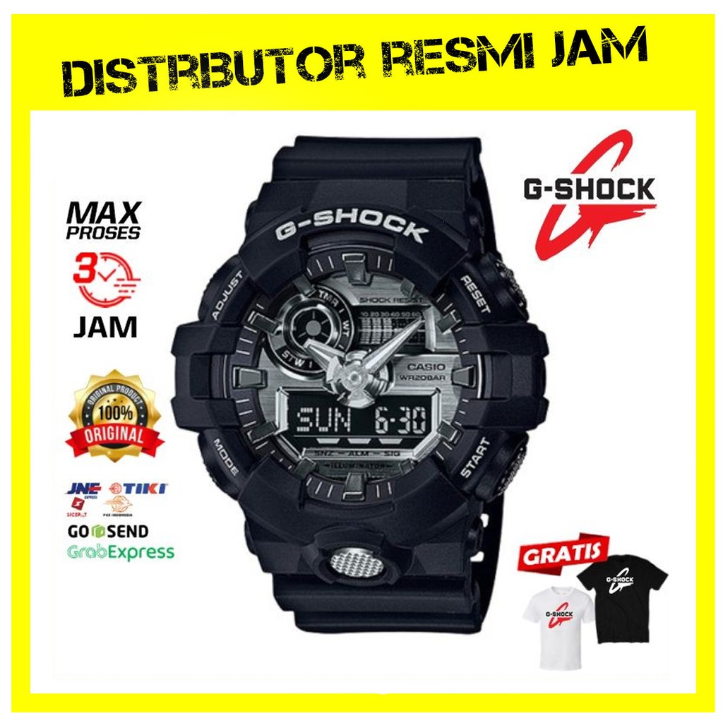 GShock GA-710-1ADR GA-710 GA710 Garansi Resmi 2 Tahun