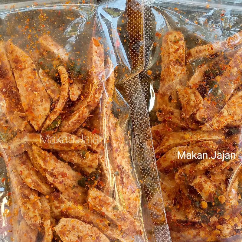 Basreng Pedas daun jeruk Balado parian rasa 100 gram