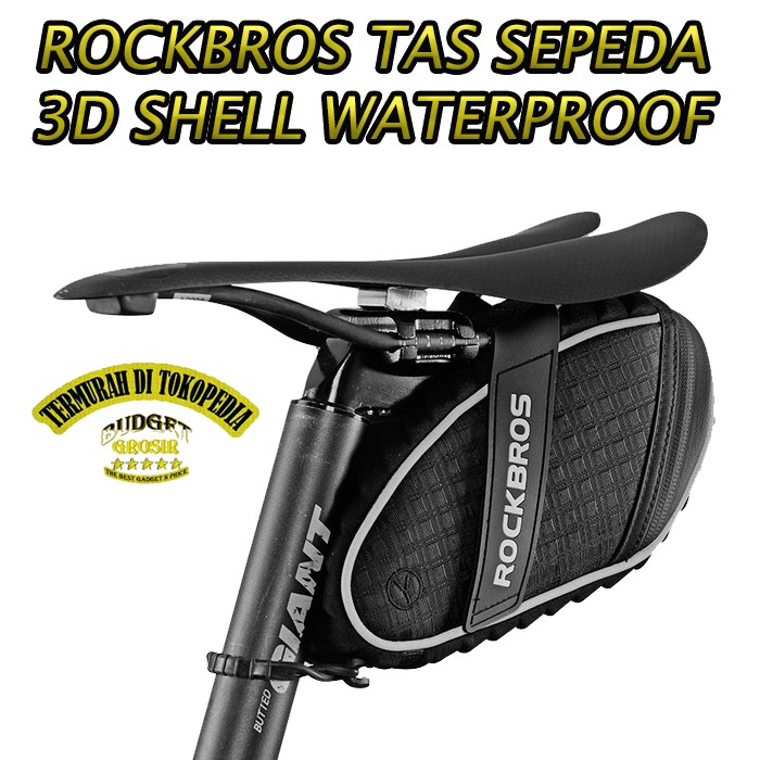 Tas Sepeda 3D Shell Waterproof - C16 - Black--Rockbros