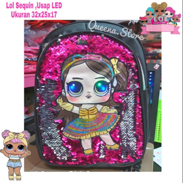 MARIS'A Tas Ransel Anak ,Tas lol led ,tas lol nyala ,Lol led ,Rasel led Anak ,Tas Anak Sekolah