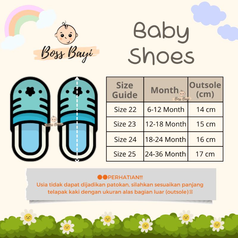 BOSS BAYI - Baby Girl Shoes / Sepatu Sandal Bayi Anak Perempuan Bunyi Cit-Cit