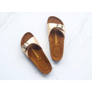  Sandal  birkenstock  wanita premium madrid gold Shopee 