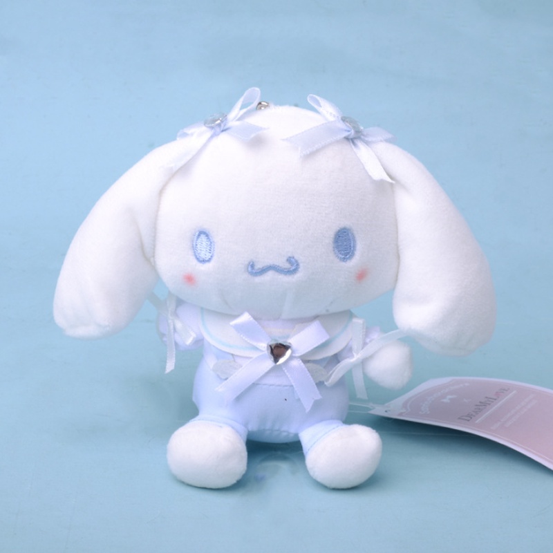 Ready Stock !!! 12cm/4.72in Kuromi Melody Cinnamoroll Anime The Maid Collection Plush Doll Toy Pendant