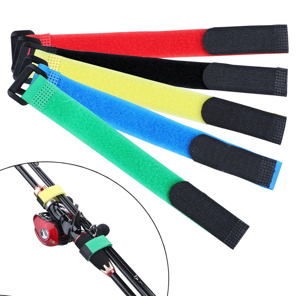 Sougayilang 1 Pc Fishing Rod Tie Strap Belt Tackle Bungkus Elastis Sabuk Pengikat Di Luar Ruangan Sabuk Pancing