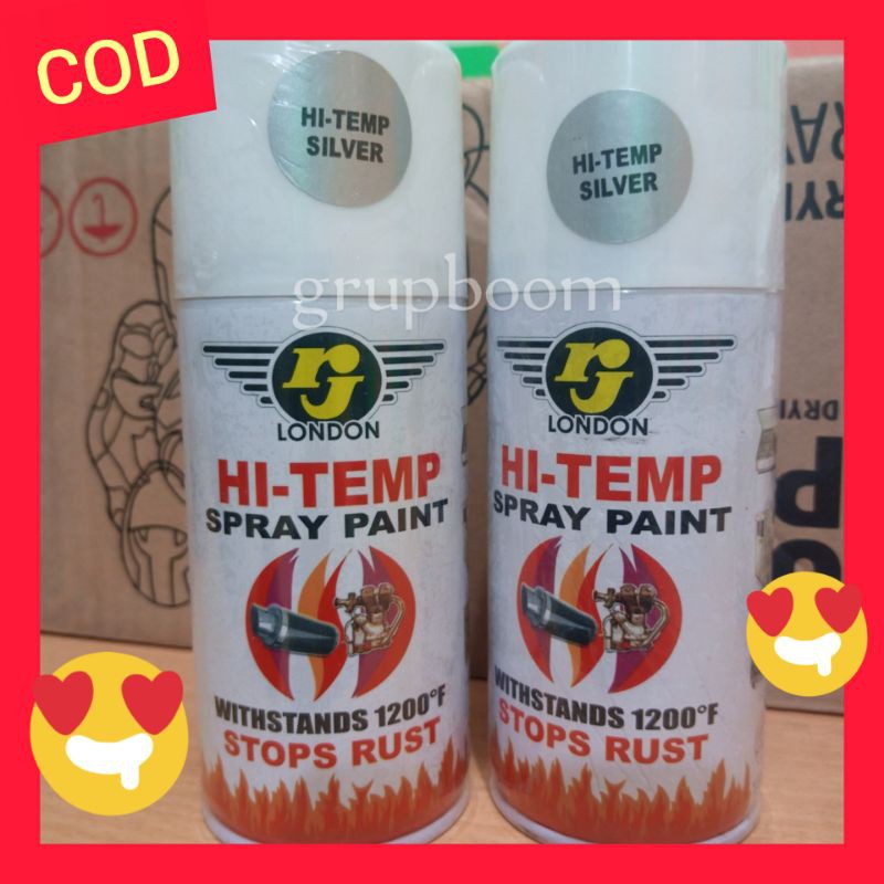CAT SEMPROT ANTI BAKAR ABU ABU TAHAN PANAS HI TEMP SILVER 150CC CAT KNALPOT MESIN 150CC ANTI PANAS