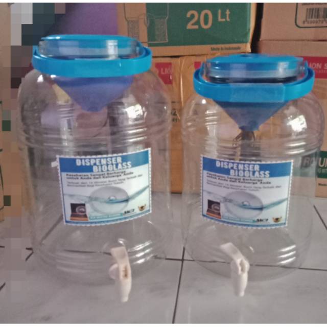 Dispenser Bioglass 2+ Ukuran 15 Dan 20 Liter,  Bfa Free, Food Grade