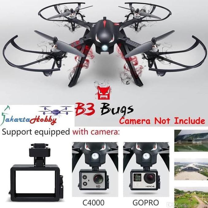 TERBARU  MJX B3 Bugs 3 Brushless Motor 2.4G 6-Axis W/ Camera Mounts