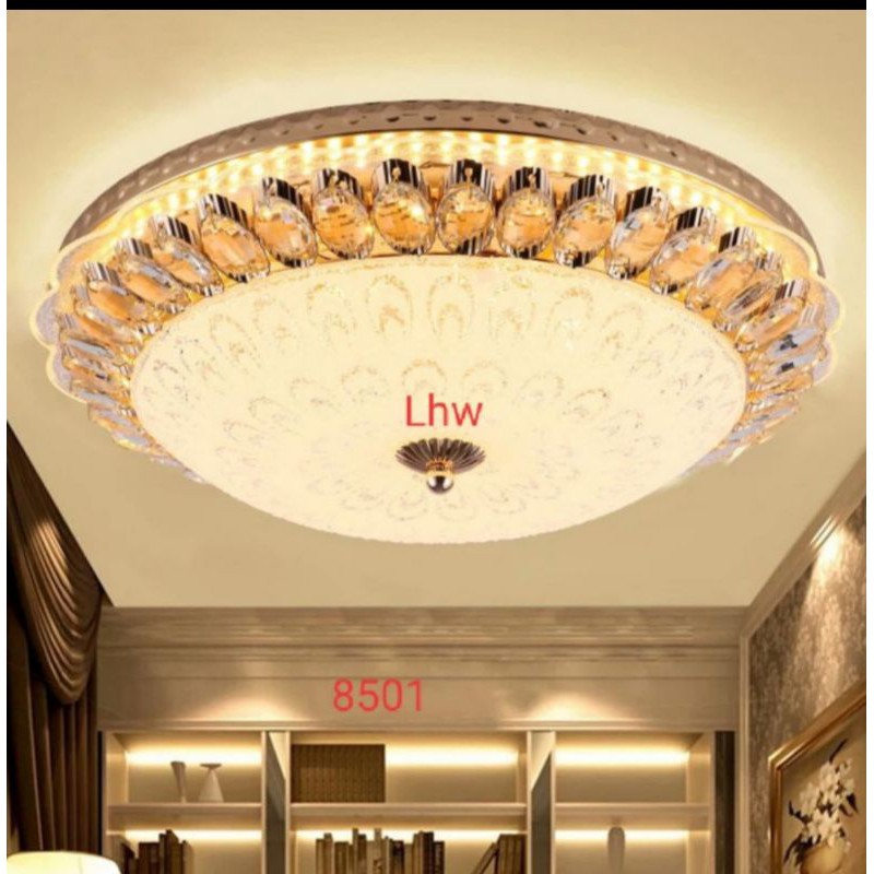 Lampu hias plafon / ceiling lamp 50cm kristal led 4 warna ap8501, 605