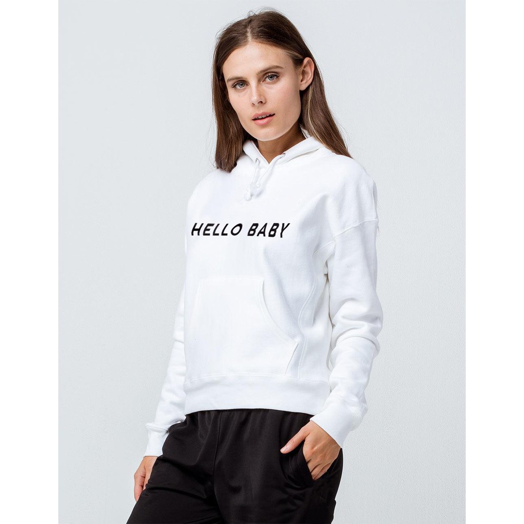 Sweater Hoodie Hello Baby Size M-XL-XXL