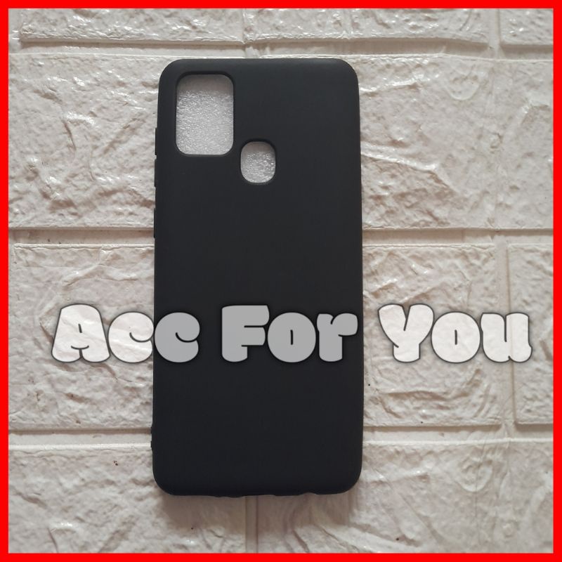Soft Case Samsung A21s Softcase Black Matte Soft Case Hitam Casing Silikon Blackmate Cover Jelly Cas