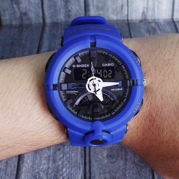 MODEL BARU PRODUK TERLARIS ... G-Shock Casio GA500 Frogman Army Biru . jam tangan pria digital SKMEI