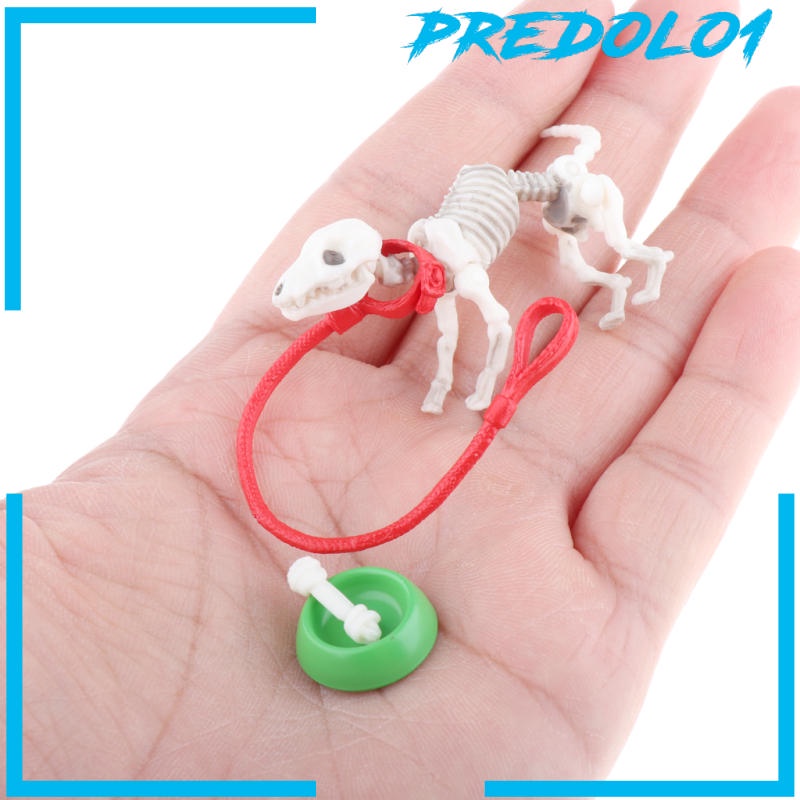 (Predolo1) Action Figure Pose Skeleton Dog Joints Dapat Digerakkan Untuk Koleksi