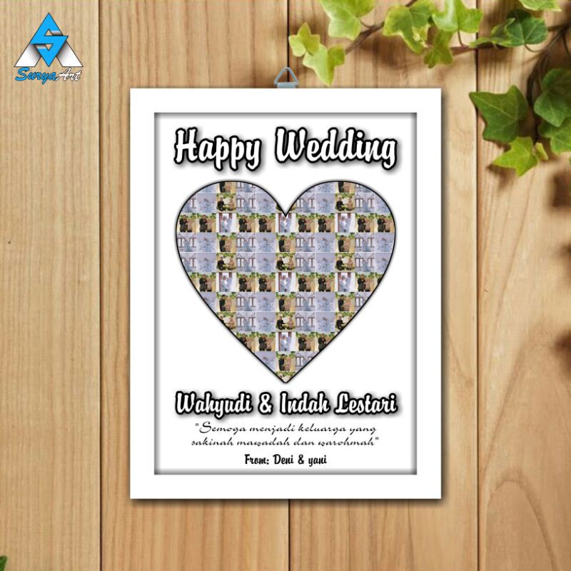DESAIN FOTO + BINGKAI FOTO UKURAN 5R-10R UNTUK KADO ULANG TAHUN, WISUDA, WEDDING