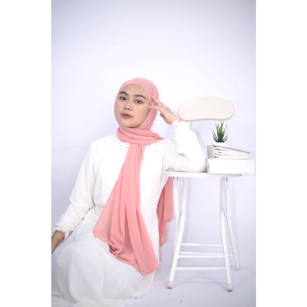 Pashmina Inner Ceruty / Pasmina Iner 2 in 1 Babydoll