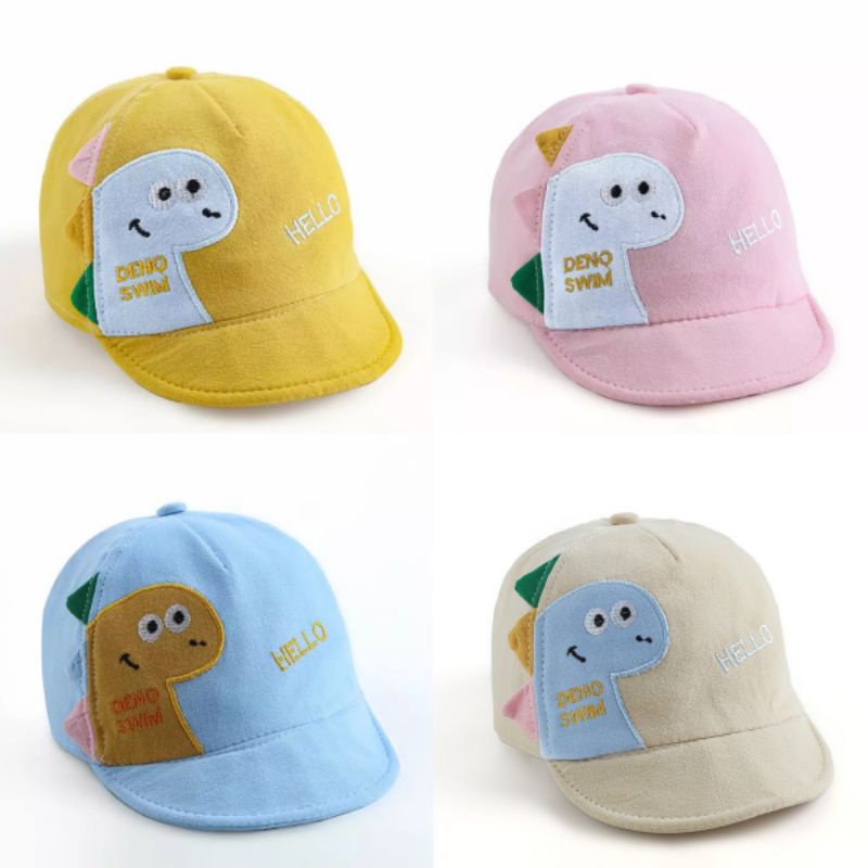 Topi Bayi Baby Anak Hello Dino Baby Cap