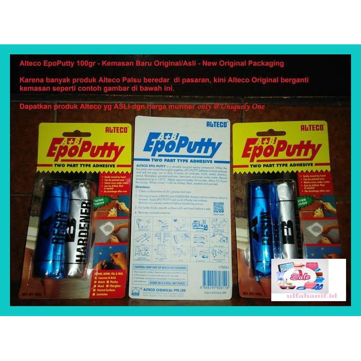 

Rew5Ey- Alteco Epo Putty 2 Part Adhesive 100 Gr Lem Dodol Serba Guna Ft54Yt5-