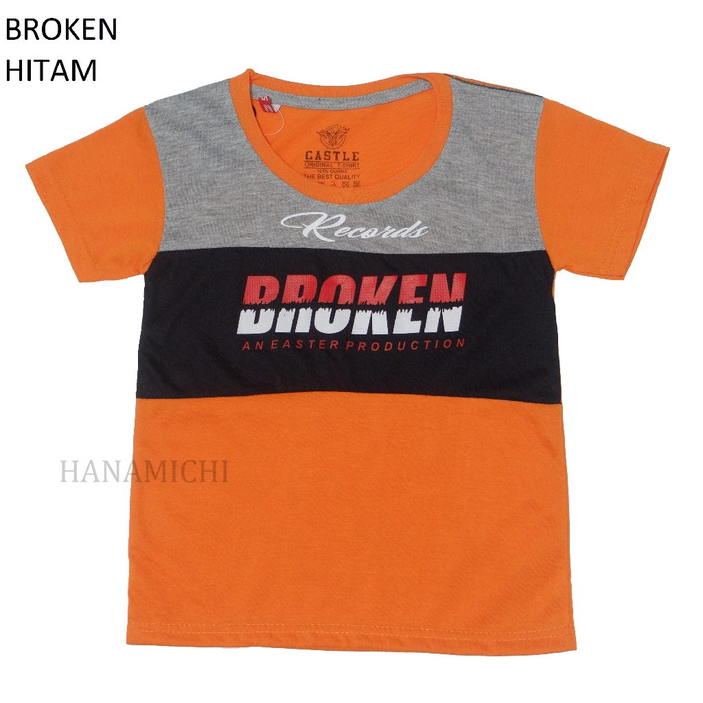 Hanamichi BROKEN Kaos Anak Lengan Pendek