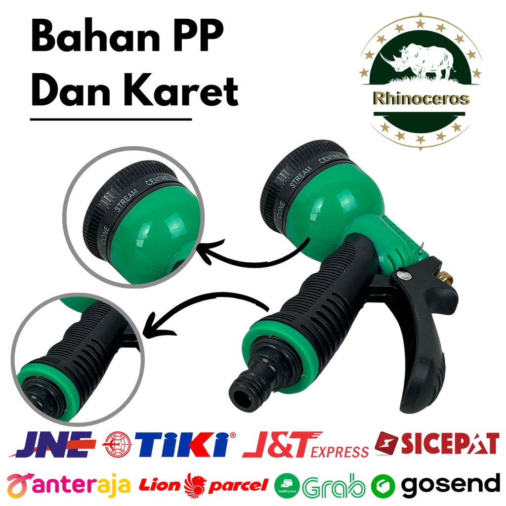 Paket Semprotan Air dan Sambungan Selang Variasi 8 Kepala 1/2 - 5/8 Inch