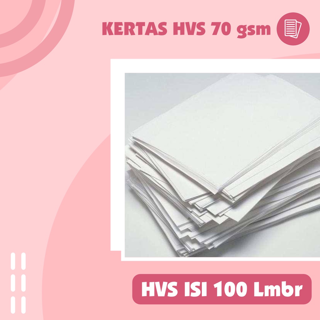 

Kertas HVS 70 Gsm | Isi 100pcs