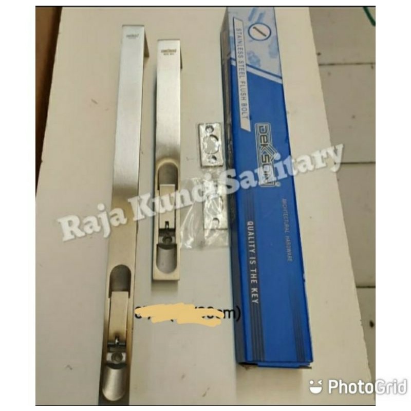 Grendel Tanam Dekson FB 050-8"+18" Stainless SUS 304/Flush Bolt Dekkson