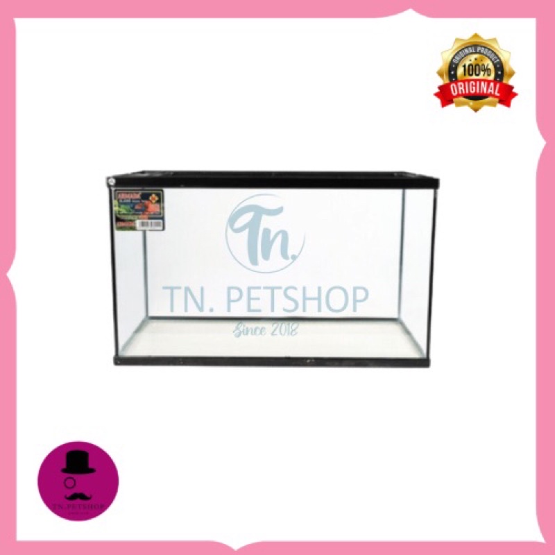 Tank Aquarium Glass -- Glass Water Tank Bahan Akrilik 60L (Khusus Gosend)