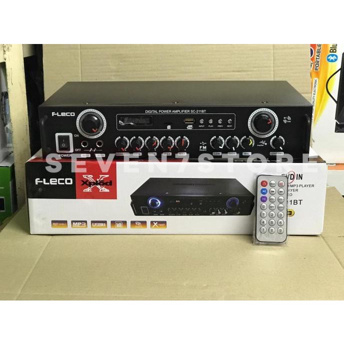 Power Amplifier Bluetooth Ampli Fleco SC 211BT .