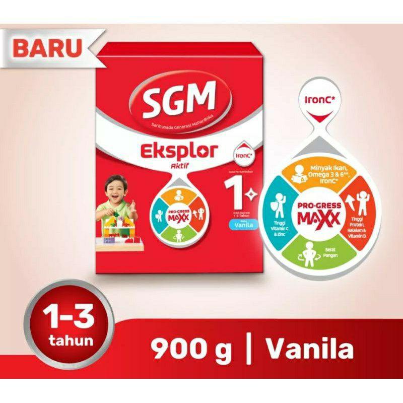

RB SGM EKSPLOR 1+ MADU 900gr / SGM EKSPLOR 1+ VANILA 900gr