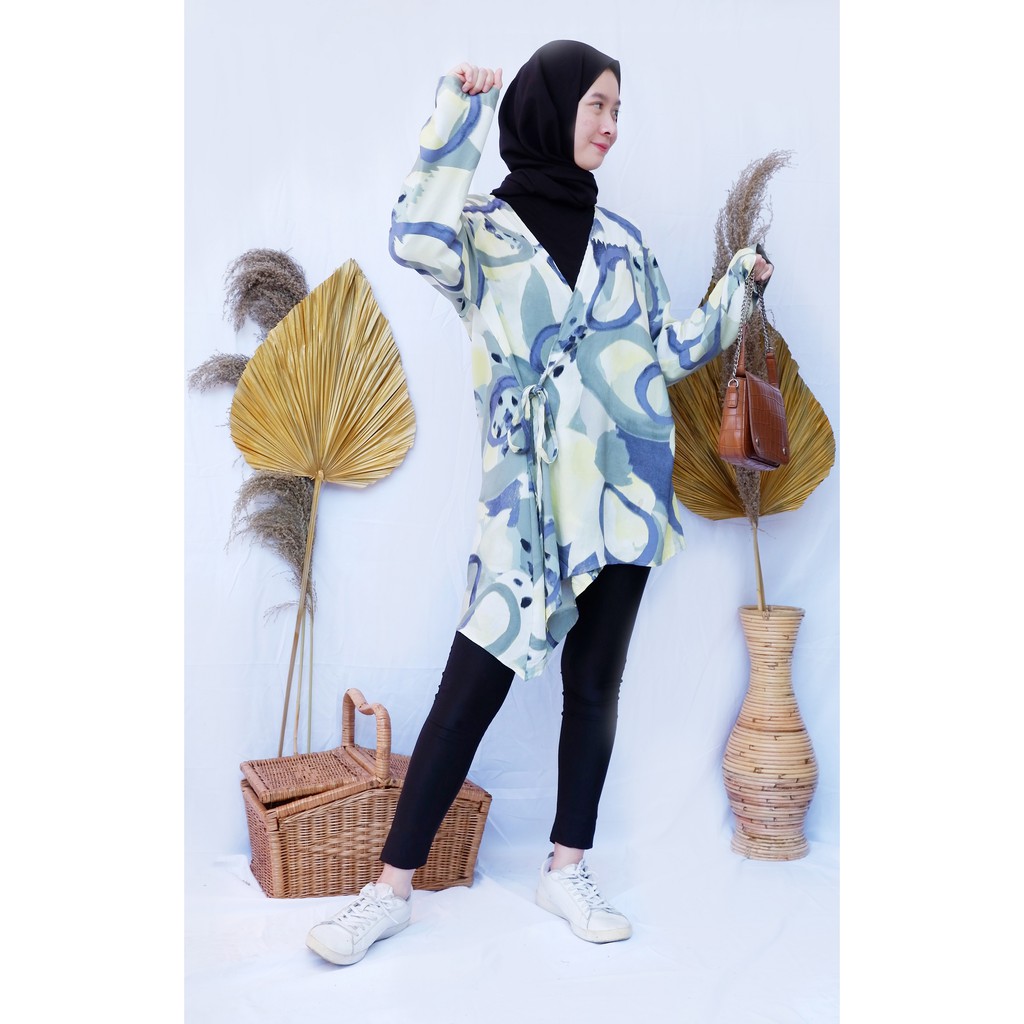 Kimono Set / Piyama Set Kimono / Daily Set / One Set Rayon / Baju Tidur Kimono Wanita