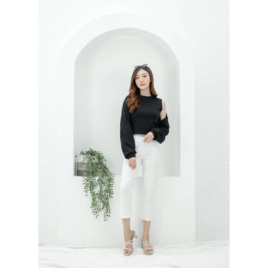 FWR - Knitted Shirt 2330 / Cardigan Crop Top Korean Style