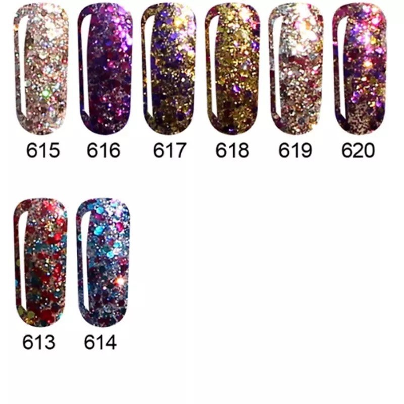 IM GEL I'M GEL GLITTER SERIES uv led soak off gel polish gliter / kutek gel polish Tahan 1 Bulan