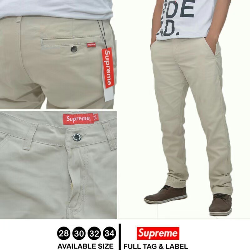 celana chino cream celana panjang cream chino panjang cream