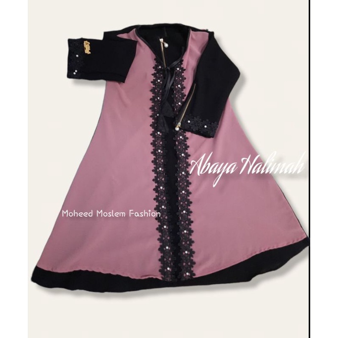Set Abaya Halimah Dewasa